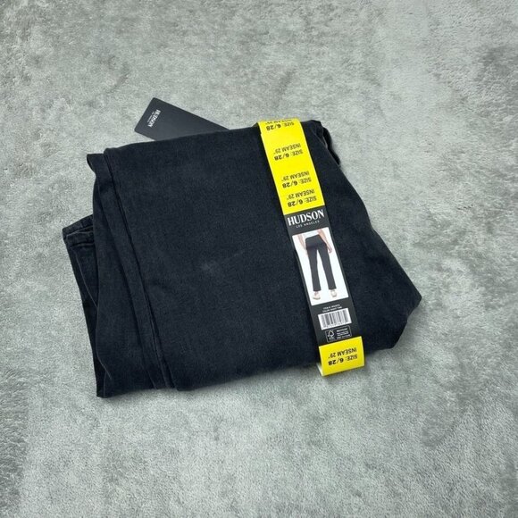 Hudson Los Angeles Midrise Straight Jeans Size 6/28 Premium Stretch Denim d0537 - Picture 4 of 5